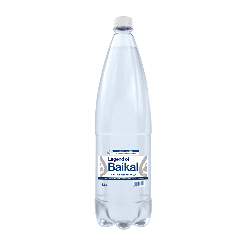 Вода питьевая «Legend of Baikal» газированная, 1,5 л, пластик (упаковка 6 шт)